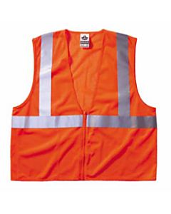 Ergodyne GloWear Safety Vest, Economy Mesh, Type-R Class 2, Small/Medium, Orange, 8210Z