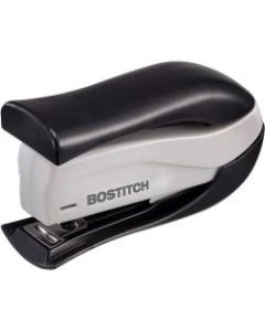 Bostitch Spring-Powered Handheld Compact Stapler, 15 Sheets Capacity, Black/Gray