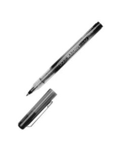 SKILCRAFT AbilityOne Free Ink Rollerball Pens, Medium Point, 0.7 mm, Silver Barrel, Black Ink, Pack Of 12 Pens