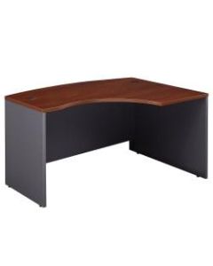 Bush Business Furniture Components L Bow Desk Right Handed, 60inW x 43inD, Hansen Cherry/Graphite Gray, Standard Delivery