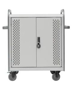 Bretford 36-Unit Device Cart - Lockable Handle - 4 Casters - 5in Caster Size - Polypropylene, Steel, Stainless Steel - 41in Width x 26in Depth x 43in Height - Concrete - For 36 Devices