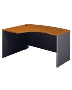 Bush Business Furniture Components L Bow Desk Left Handed, 60inW x 43inD, Natural Cherry/Graphite Gray, Standard Delivery