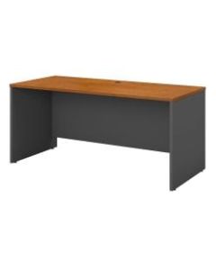 Bush Business Furniture Components Credenza Desk 60inW x 24inD, Natural Cherry/Graphite Gray, Standard Delivery