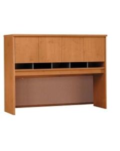 Bush Business Furniture Components Hutch 60inW, Natural Cherry/Graphite Gray, Standard Delivery