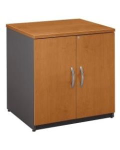 Bush Business Furniture Components Storage Cabinet, 30inW, Natural Cherry/Graphite Gray, Standard Delivery