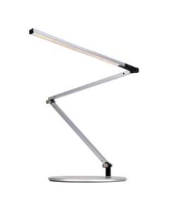 Koncept Z-Bar Slim LED Desk Lamp, Warm Light, 14-3/8inH, Silver