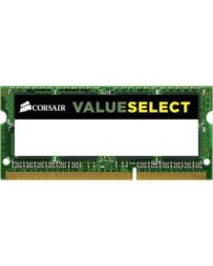 Corsair ValueSelect 8GB DDR3 SDRAM Memory Module - For Notebook - 8 GB (1 x 8GB) - DDR3-1600/PC3-12800 DDR3 SDRAM - 1600 MHz - CL11 - 1.50 V - Non-ECC - Unbuffered - 204-pin - SoDIMM - Lifetime Warranty