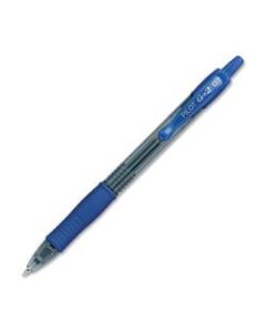 Pilot G2 Retractable Gel Ink Pens, Fine Point, 0.7 mm, Translucent Barrel, Blue Ink, Pack Of 2 Pens