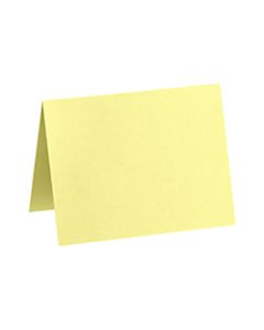 LUX Folded Cards, A1, 3 1/2in x 4 7/8in, Lemonade Yellow, Pack Of 1,000