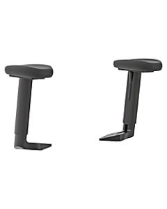 HON ValuTask Height Adjustable Arm Kit - Black - Polyurethane, Polypropylene - 1 Each