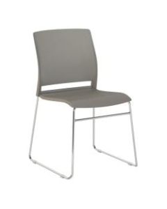 Bush Business Furniture Corporate Stackable Chairs, Set of 2, Gray, Standard Delivery