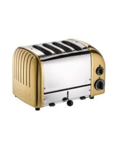 Dualit NewGen Extra-Wide-Slot Toaster, 4-Slice, Brass