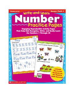 Scholastic Write-And-Learn Number Practice Pages