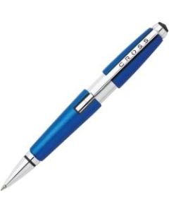 Cross Edge Capless Gel Pen, Medium Point, 0.7 mm, Blue Barrel, Black Ink