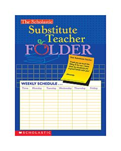 Scholastic Substitute Teacher Folder