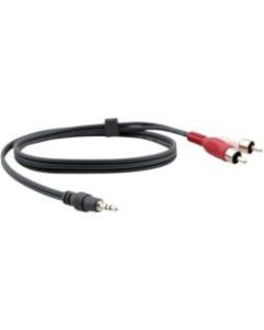 Kramer C-A35M/2RAM-3 Audio Cable - 3 ft Audio Cable for Audio Device - First End: 1 x Mini-phone Male Stereo Audio - Second End: 2 x RCA Male Stereo Audio