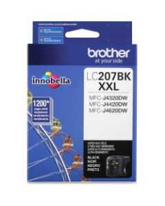 Brother Genuine LC207BK Super High Yield Black Ink Cartridge - Inkjet - Super High Yield - 1200 Pages - Black - 1 Each