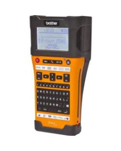 Brother Industrial Handheld Labeling Tool w/ Auto Cutter & Computer Connectivity - Thermal Transfer - 180 dpi - Tape, Label, Heat Shrink Tubing - 0.14in, 0.24in, 0.35in, 0.47in, 0.71in, 0.94in - LCD Screen - Power Adapter, Battery - Lithium Ion