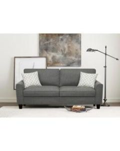 Serta Astoria Deep-Seating Sofa, 73in, Dark Gray/Espresso