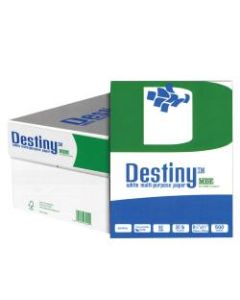 Destiny Multi-Use Copy Paper, Letter Size (8 1/2in x 11in), 20 Lb, Ream Of 500 Sheets, Case Of 10 Reams