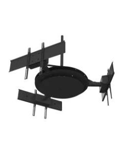 Peerless-AV DST980-3 - Mounting kit (ceiling mount, 3 telescopic arms) - black powder coat - screen size: 37in-80in - ceiling mountable
