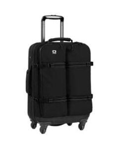 Ogio ALPHA Convoy 522S Travel/Luggage Case (Carry On) for 15in Travel Essential - Black - Abrasion Resistant, Tear Resistant - Mesh Panel, 1200D Cordura Back, 600D Cordura, Cordura Polyester - Handle - 9in Height x 14in Width x 22in Depth