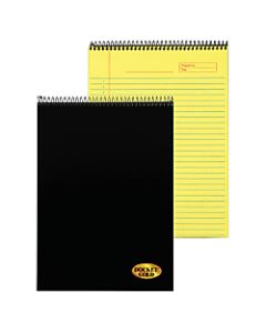 TOPS Docket Gold Wirebound Writing Tablet, 8 1/2in x 11in, 70 Sheets, Canary