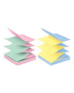 Post-it Pop-up Notes, 3in x 3in, Marseille Color Collection, 90 Sheets Per Pad, Pack Of 12 Pads
