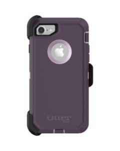 OtterBox Defender Carrying Case (Holster) Apple iPhone 8, iPhone 7 Smartphone - Purple Nebula - Polycarbonate Holster, Synthetic Rubber Cover - Belt Clip