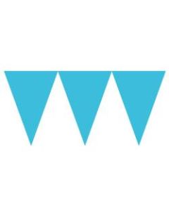 Amscan Pennant Banners, 180in x 7in, Caribbean Blue, Pack Of 5 Banners