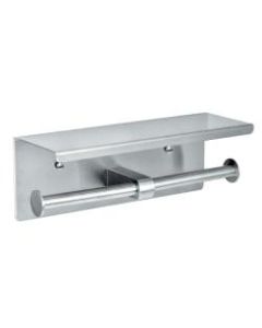 Alpine C-Fold Multi-Fold Dual Toilet Paper Holder, 4inH x 10-1/2inW x 3-7/8inD, Stainless Steel