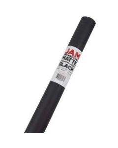 JAM Paper Wrapping Paper, Matte, 25 Sq Ft, Black