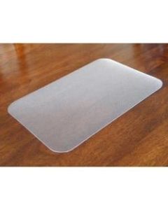 Desktex Antimicrobial Desk Mat - Rectangle - 22in Width x 17in Depth - Polyvinyl Chloride (PVC) - Clear