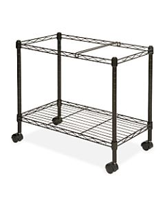 Lorell Mobile Wire File Cart, 12-7/8inW x 25-13/16inD x 20-1/2inH, Black