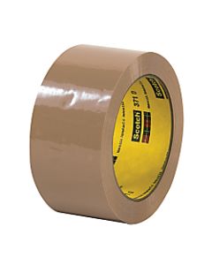 3M 371 Carton Sealing Tape, 2in x 110 Yd., Tan, Case Of 36