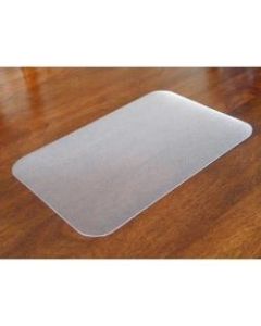 Desktex Antimicrobial Desk Mat - Rectangle - 36in Width x 20in Depth - Polyvinyl Chloride (PVC) - Clear