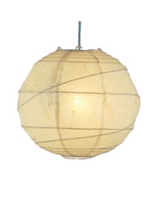 Adesso Orb Pendant Ceiling Lamp, 24inW, Large, Natural