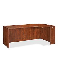 Lorell Essentials Series Corner Credenza Shell Desk, Right, 72inW, Cherry