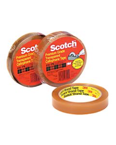Scotch 610 Cellophane Tape, 1/2in x 72 Yd., Clear, Case Of 72
