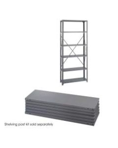 Safco 6-Shelf 36inW Industrial Steel Shelving, Dark Gray