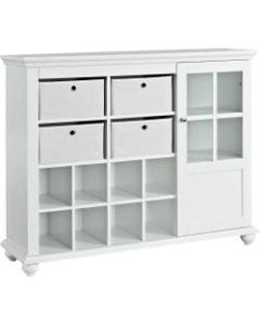 Ameriwood Home Reese Park Storage Cabinet, 3 Shelves, White