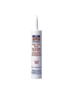 High-Temp Red RTV Silicone Gasket, 11 oz Cartridge, Red