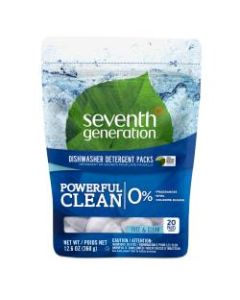 Seventh Generation Automatic Dishwashing Detergent Concentrated Packs, 14.1 Oz Bottle, Case Of 20