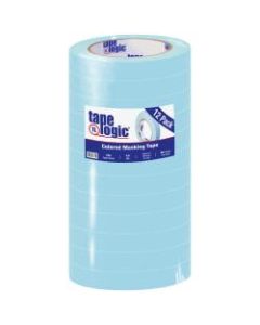 Tape Logic Color Masking Tape, 3in Core, 0.75in x 180ft, Light Blue, Case Of 12