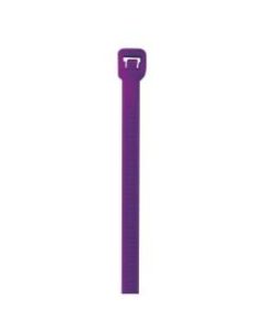Office Depot Brand Color Cable Ties, 8in, Purple, Case Of 1,000