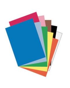 Riverside Groundwood Construction Paper, 100% Recycled, 18in x 24in, Assorted Colors, Pack Of 50