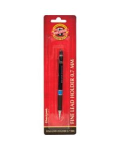 Koh-I-Noor Mephisto Mechanical Pencil - 7 mm Lead Diameter - Black Plastic, Silver Barrel - 1 Each