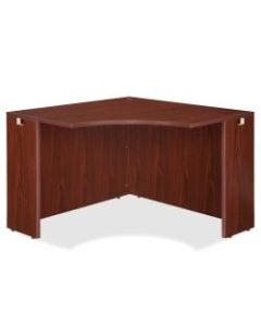 Lorell Essentials Series Corner Desk, 42inW, Mahogany