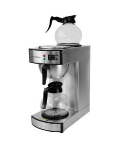 Coffee Pro Twin Warmer Institutional Coffee Maker - 2.32 quart - 12 Cup(s) - Multi-serve - Stainless Steel - Stainless Steel