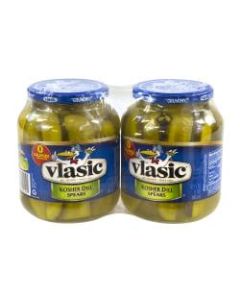 Vlasic Kosher Dill Pickle Spears, 32 Oz Jar, Pack Of 2 Jars